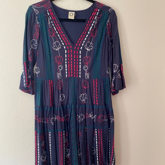 Anthropologie  Akemi + Kin Embroidered Dress - Picture 1 of 5